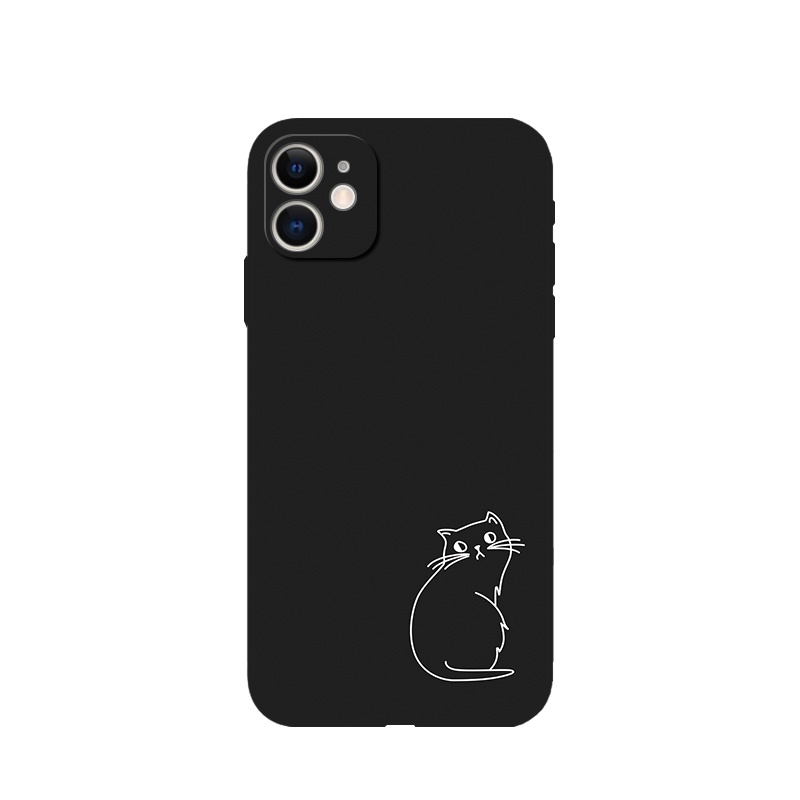 Ốp Điện Thoại Mềm In Hình Mèo Dễ Thương Cho iPhone 14 15 Pro 13 mini 11 Pro Max 6s 7 8 Plus 12 Pro Xs Max XR X SE2