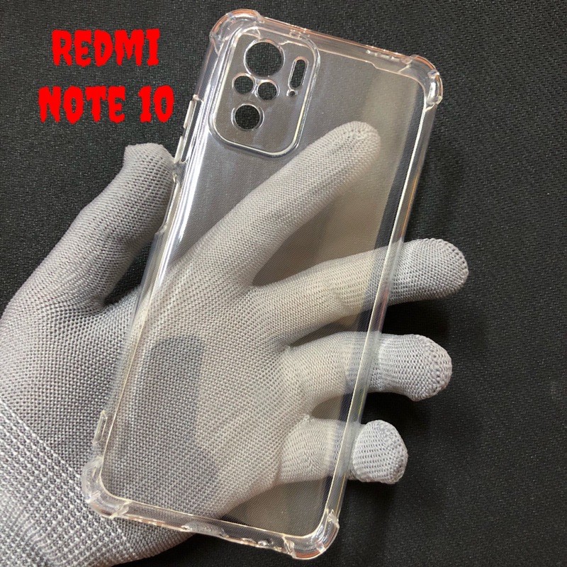 Ốp Lưng Xiaomi Redmi Note 10 Dẻo Trong Suốt Chống Sốc Có Gù Bảo Vệ 4 Gốc