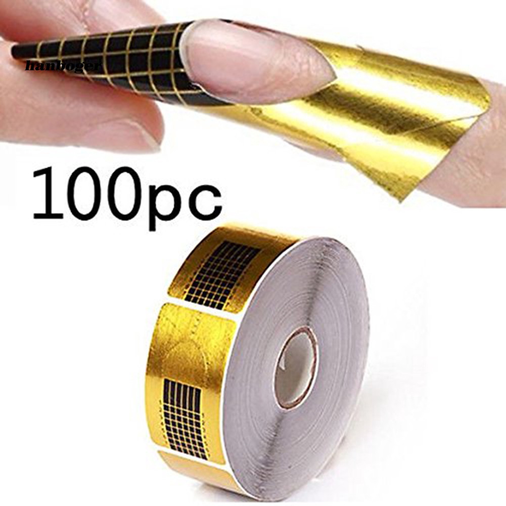 Set 100 Miếng Dán Định Hình Làm Móng Acrylic