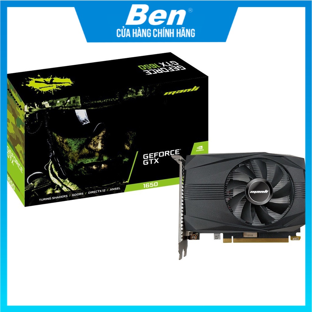 VGA Card màn hình MANLI GeForce GTX 1650 4GB GDDR6 New chính hãng