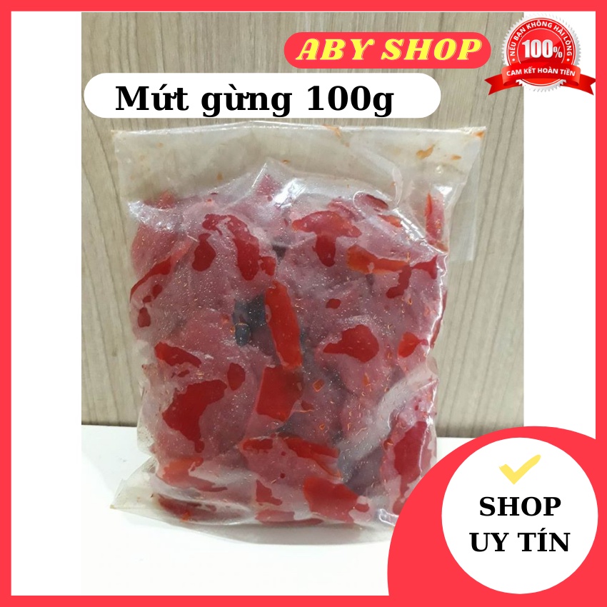 Mứt gừng 100g ⚡ LOẠI NGON ⚡ mứt gừng được dùng để làm bánh thập cẩm , để ăn và làm các loại bánh khác