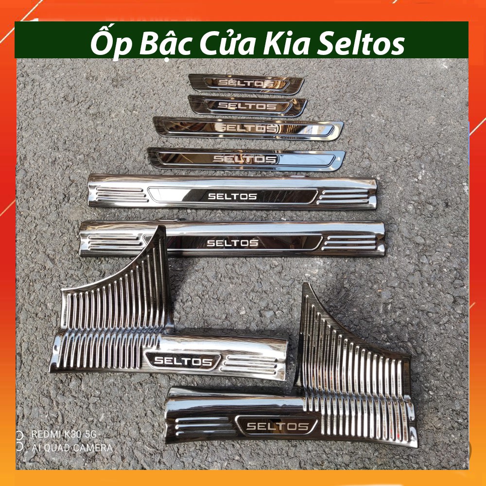 Ốp Bậc Cửa Kia Seltos 2020 2021 Mẫu Titan CT01