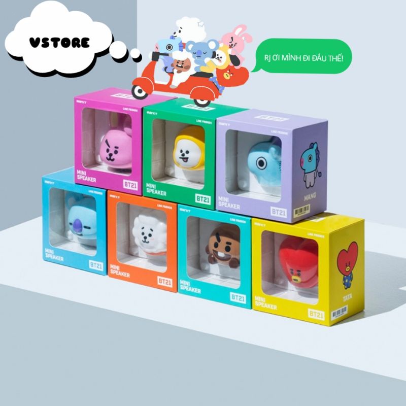 LOA CẦM TAY BT21, MINI SPEAKER (Hàng chính hãng Linefriends)