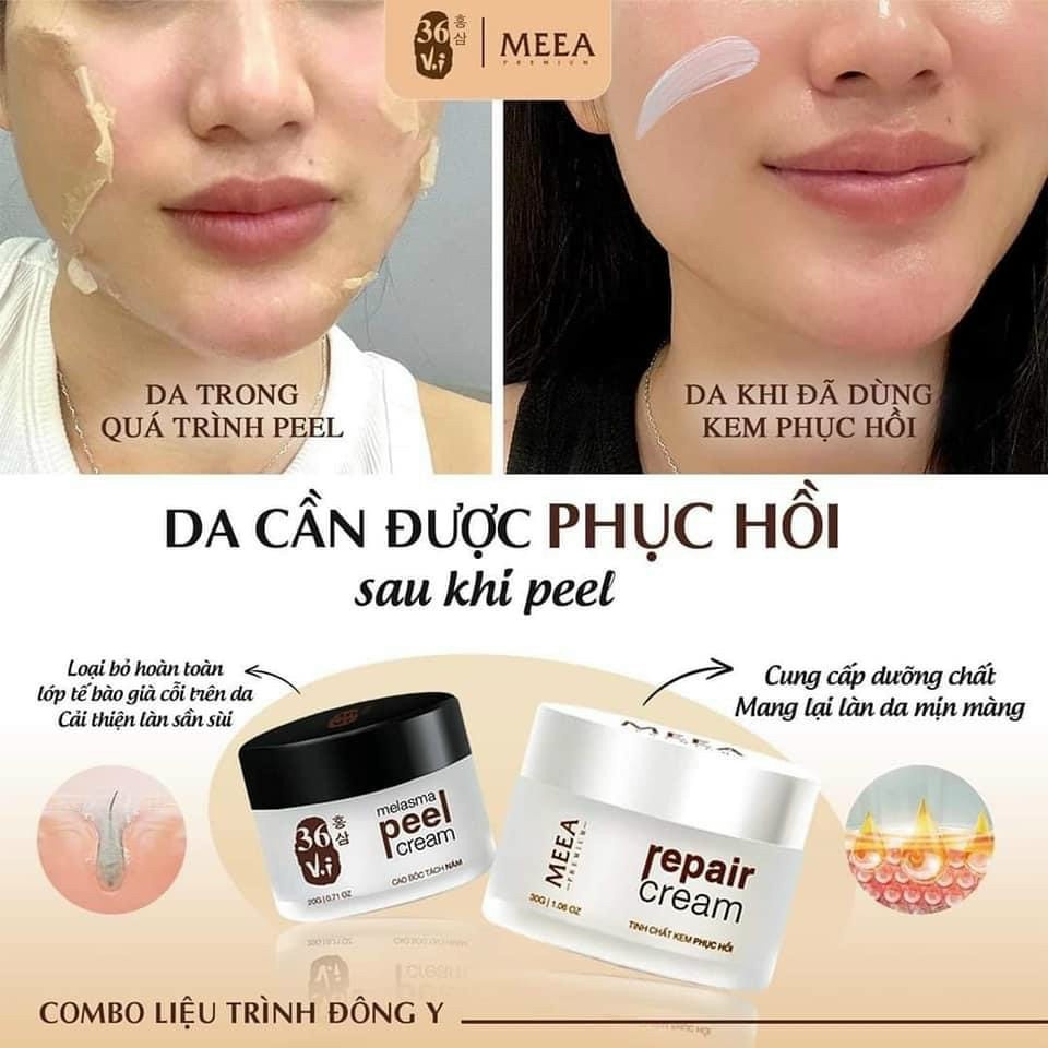 Combo Peel Da Tảo Sâm 36 Vị và Kem Face Phục Hồi Da HA MeeA Origin Chính Hãng