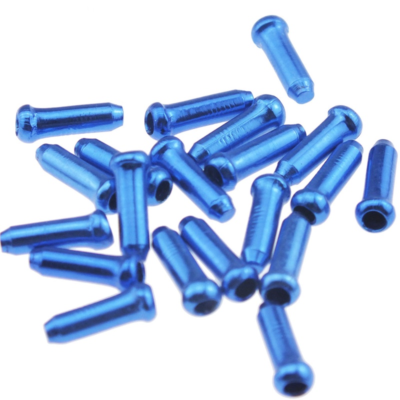 Set 100 Nút Bọc Dây Phanh Xe Đạp Leo Núi Bằng Hợp Kim Nhôm Tiện Dụng