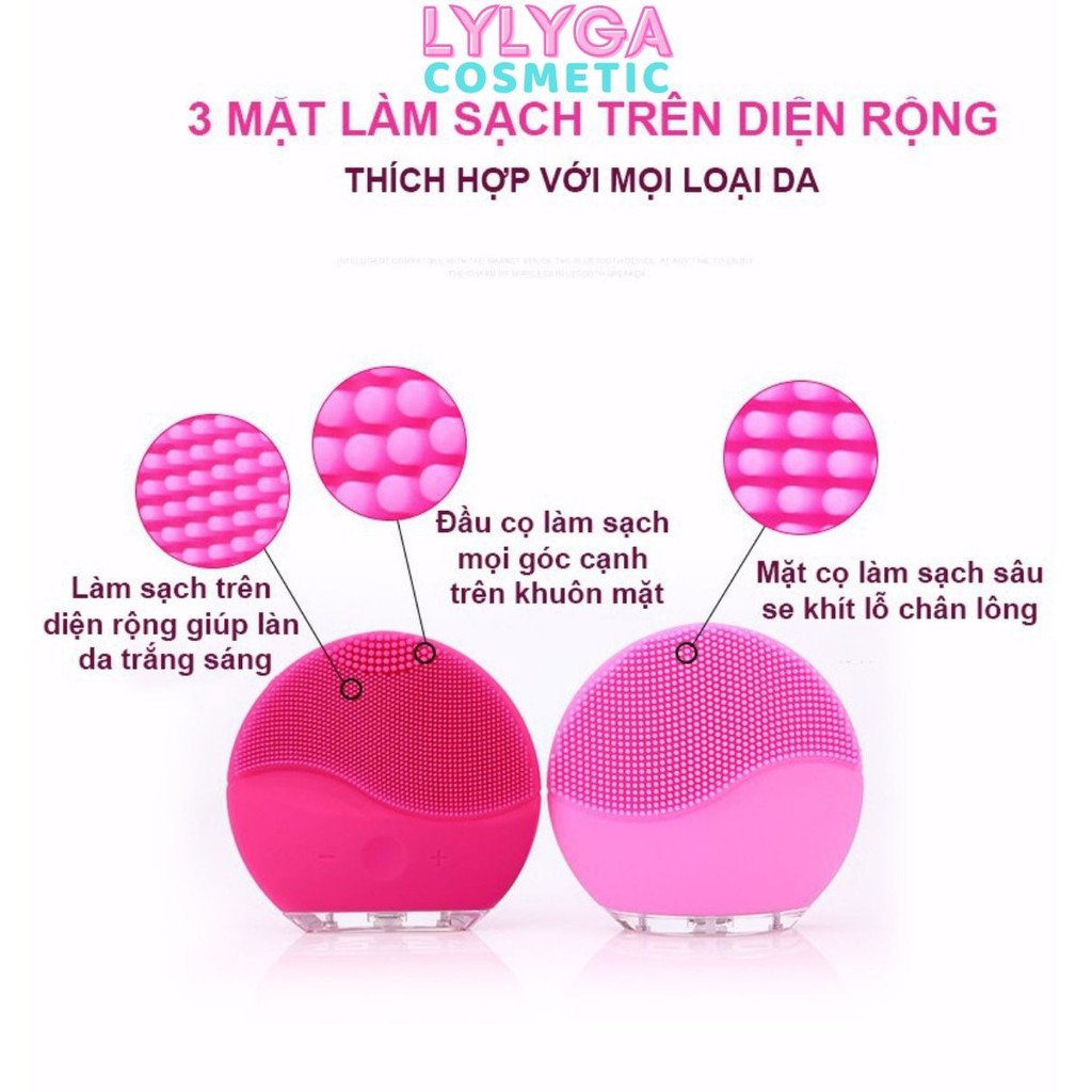 Máy rửa mặt FOREVER LUNA MINI 2 - Massage da mặt sóng siêu âm 8 cấp dộ, có thể sạc D4 | WebRaoVat - webraovat.net.vn