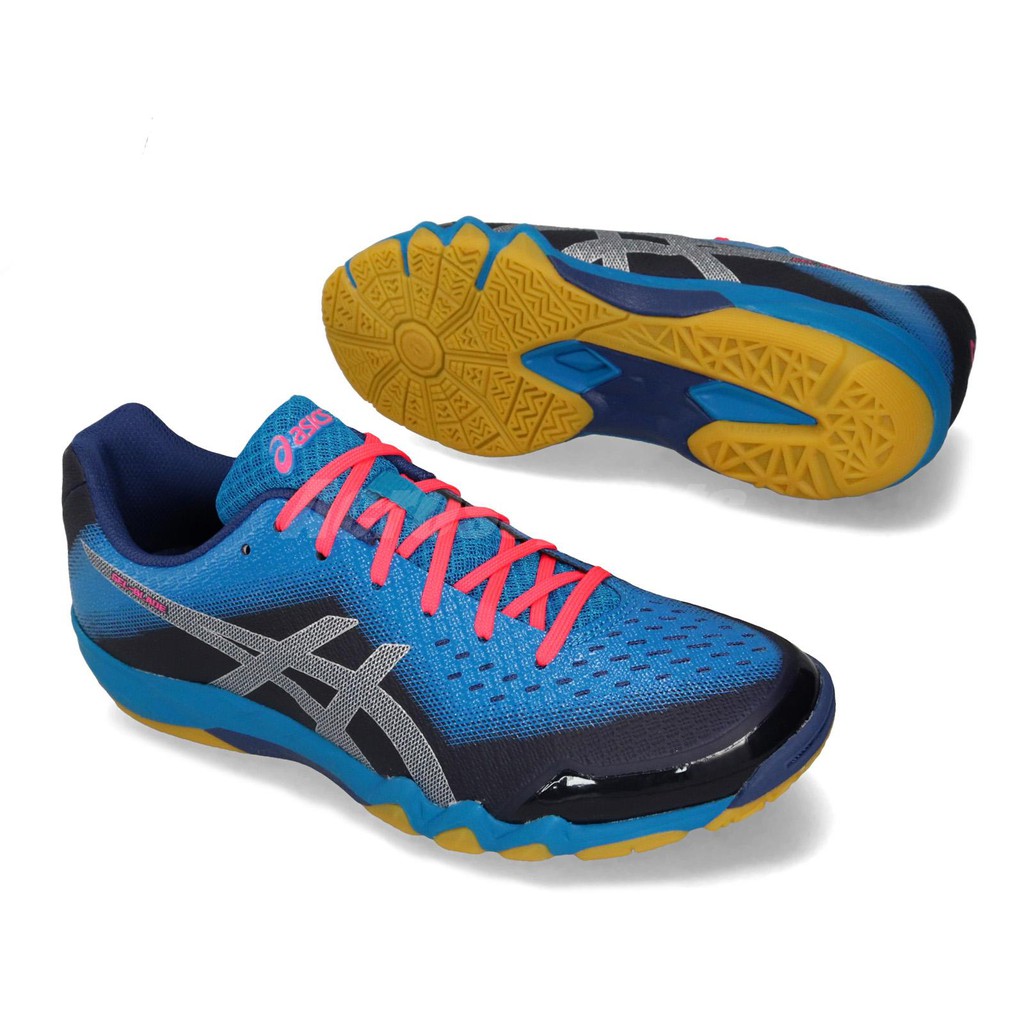 Giày Bóng Bàn Asics Gel 6 - Xanh Đỏ ( Tặng Vớ Khi Mua )