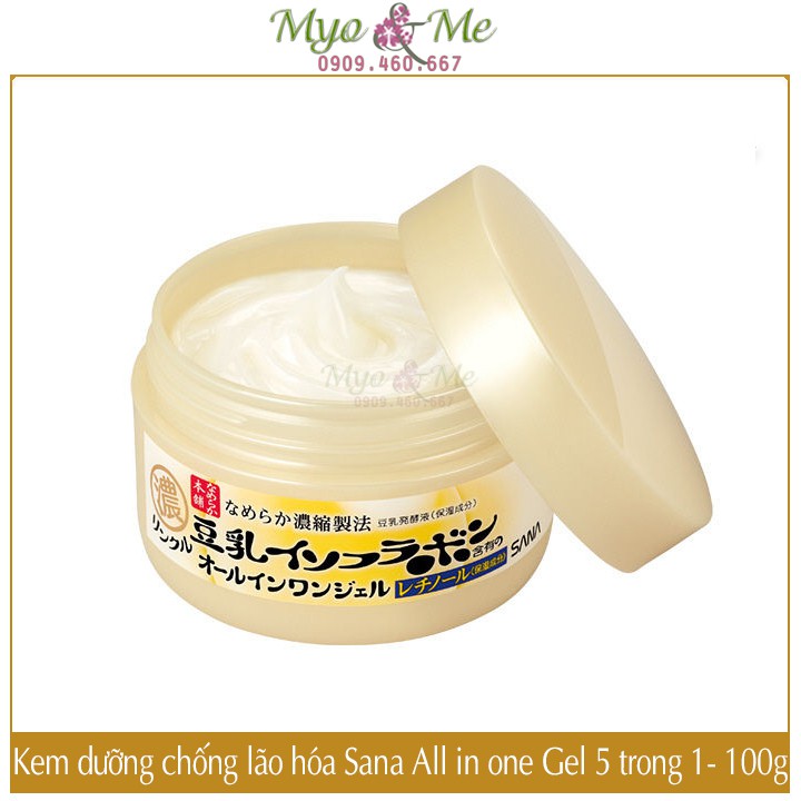 Kem dưỡng da chống lão hóa Sana All in One Gel 5 trong 1 - 100g (Wrinkle)