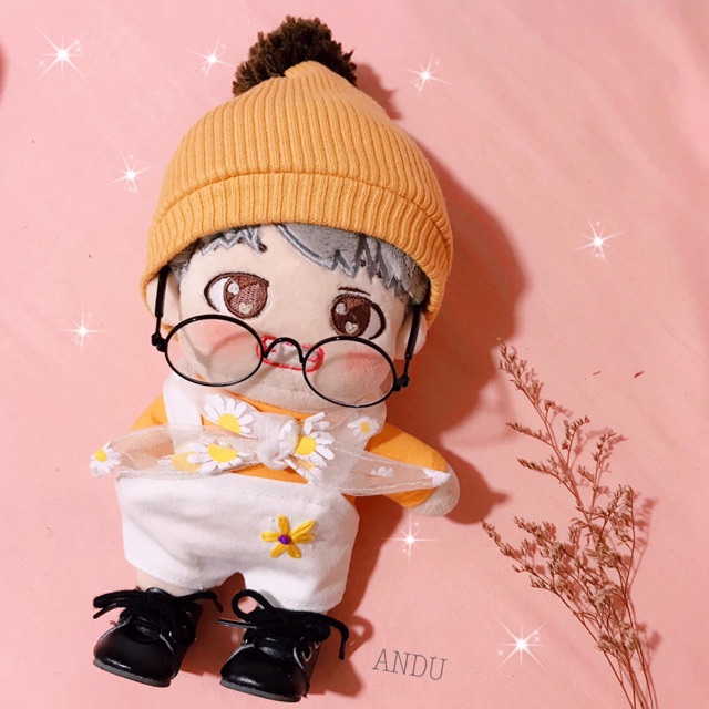 Set hoa cúc vàng, quần áo outfit cho búp bê doll 10cm-15cm-20cm- IDV