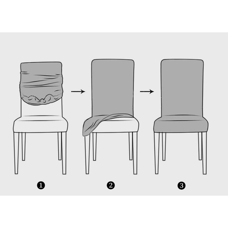 Vỏ Bọc Ghế Ngồi Bàn Ăn Chất Liệu Dày Dặn Co Giãn Chống Bụi Bẩn/ Mài Mòn Tiện Dụng