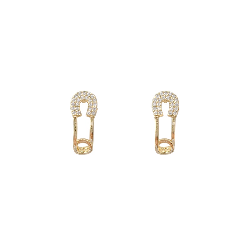 Bông tai mạ bạc 925 đính đá zircon thời trang hàn quốc cho nữ