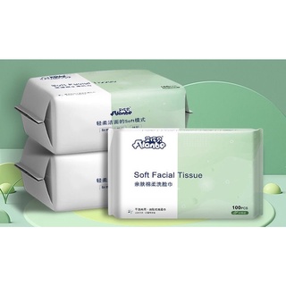 Set 3 gói khăn lau mặt cotton dùng một lần