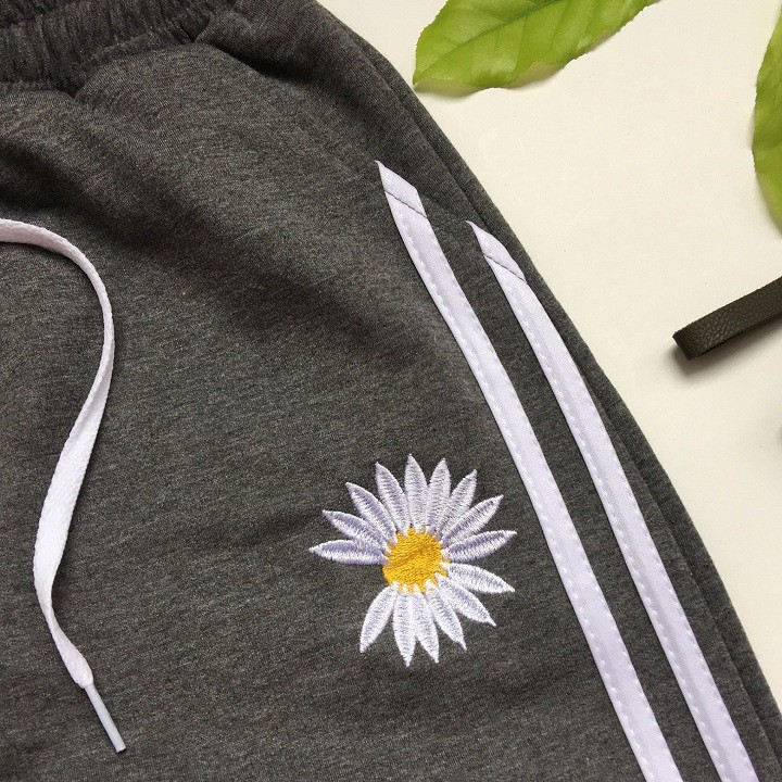 Quần jorger bo nữ thêu hoa cúc thu đông đẹp - Mã QDACA | BigBuy360 - bigbuy360.vn