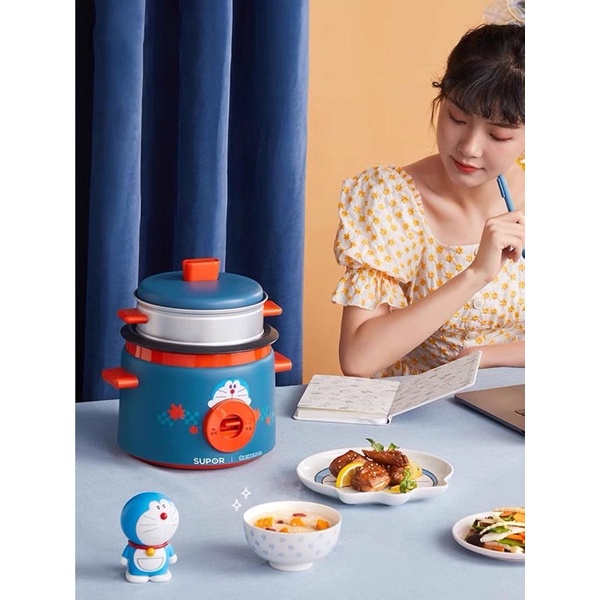 Nồi Cơm/ Nồi Lẩu Điện/ Nồi Hấp Đa Năng DOREMON SUPOR Chính Hãng Kèm Xửng Hấp