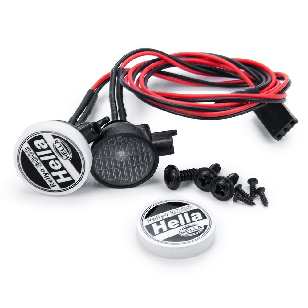 Hàng Mới Về Bộ Đèn Pha 1 / 4 Bóng LED 1 / 10 Cho Tamiya CC01 D90 TF2 T raxxas TRX-4 Axial SCX10