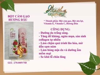 Bột Cám Gạo Hương Dâu Anthy Organic