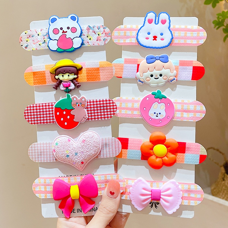 Dây Cột Tóc Khóa Dán Xinh Xắn Cho Bé Gái