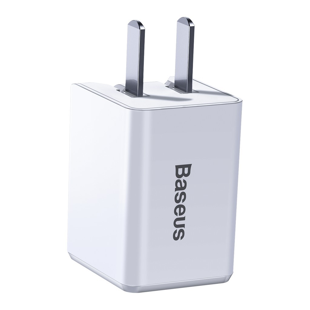 Củ sạc nhanh PD18W Baseus Traveler PD Quick Charger chân dẹp 1 cổng Type-C thiết kế nhỏ gọn