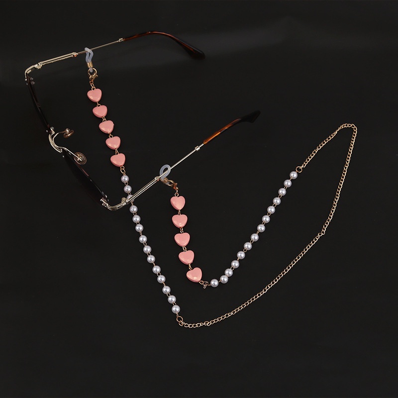 Dây đeo khẩu trang, dây đeo kính hình &quot;TRÁI TIM&quot; đáng yêu - Dây đeo chống thất lạc khẩu trang