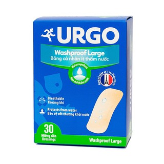Băng Cá Nhân Chống Thấm Nước Urgo Washproof (Large) 30 miếng- 0403450