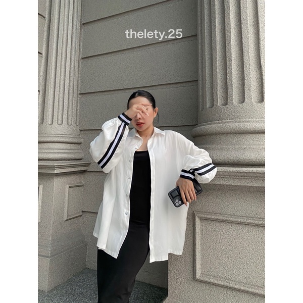 Áo Sơ Mi Viền Sọc Lưng STRIPED SHIRT | 𝐭𝐡𝐞𝐥𝐞𝐭𝐲