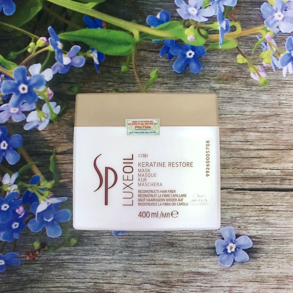(CHÍNH HÃNG) DẦU HẤP Ủ TÓC CAO CẤP SP LUXE OIL KERATIN RESTORE MASK PHỤC HỒI TÓC HƯ WELLA ĐỨC | BigBuy360 - bigbuy360.vn