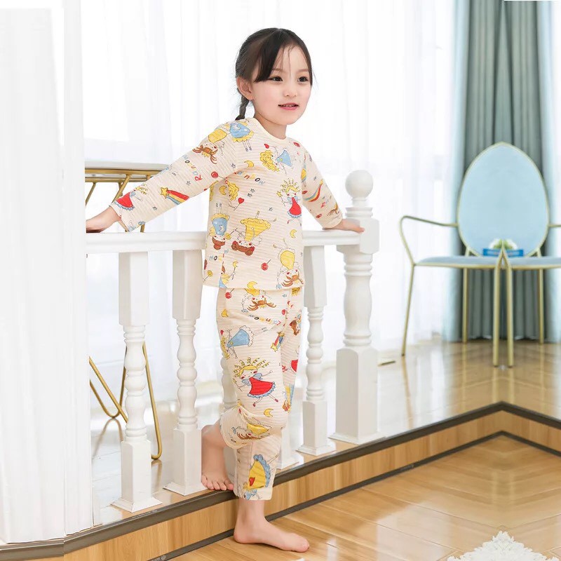 Xả hàng_Combo 3 bộ cotton giấy Dài tay cho bé trai bé gái