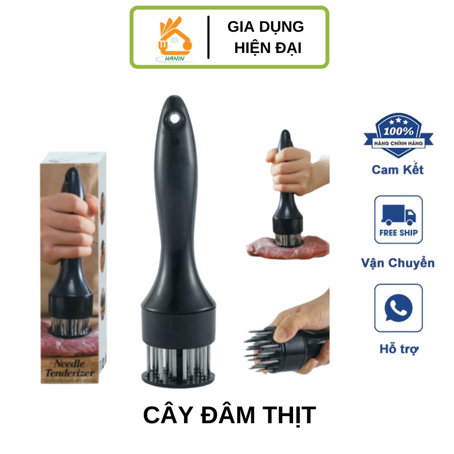 Cây Đâm Thịt Châm Dần Thịt Búa Đập - Xăm Làm Mềm Thịt Inox