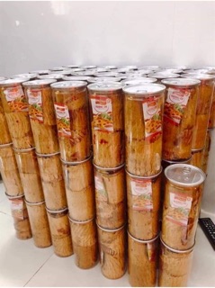 Hũ pet mực cán tẩm gia vị ( loại 1- 250gram)