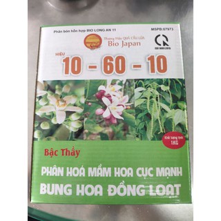 10-60-10 BIO JAPAN: (1kg)PHÂN HOÁ MẦM HOA CỰC MẠNH, BUNG HOA ĐỒNG LOẠT