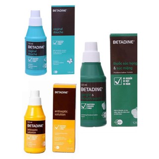 Dung dịch Betadine sát khuẩn, súc họng, phụ khoa 125ml