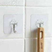 COMBO 10 Móc Dán Tường Siêu Dính Trong Suốt Chịu Lực Tốt Treo Tường Chắc Chắn 6x6 cm - MY2