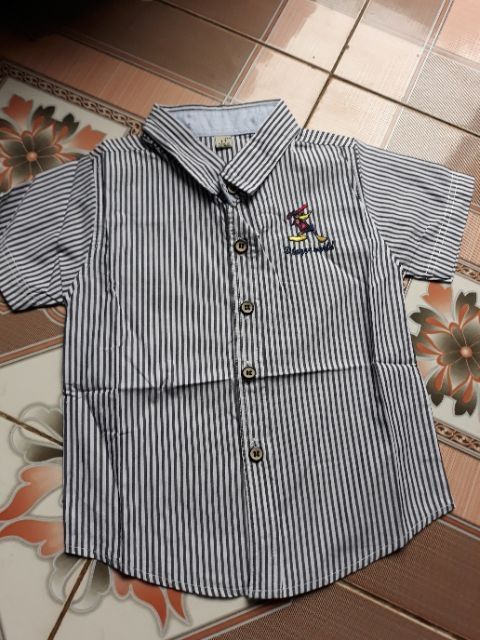 Áo sơ mi kẻ cho bé 0 đến 6 tuổi