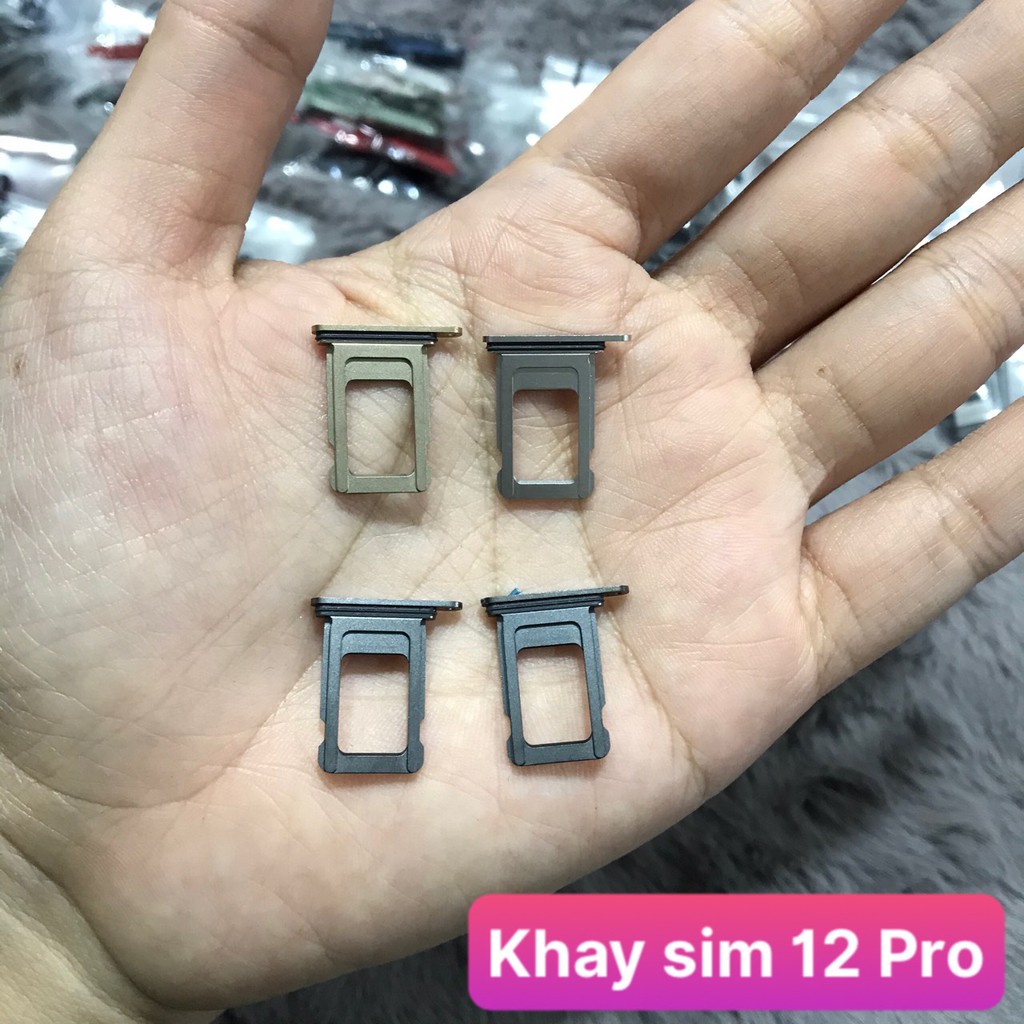 Khay sim iphone 12 Mini/ iphone 12 Đủ màu/ 1 sim hoặc 2 sim