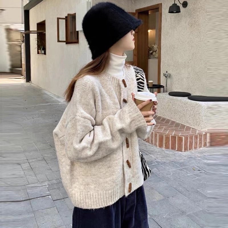 [HÀNG SẴN]ÁO CADIGAN LEN LÔNG KHUY SỪNG HÀNG QUẢNG CHÂU | BigBuy360 - bigbuy360.vn