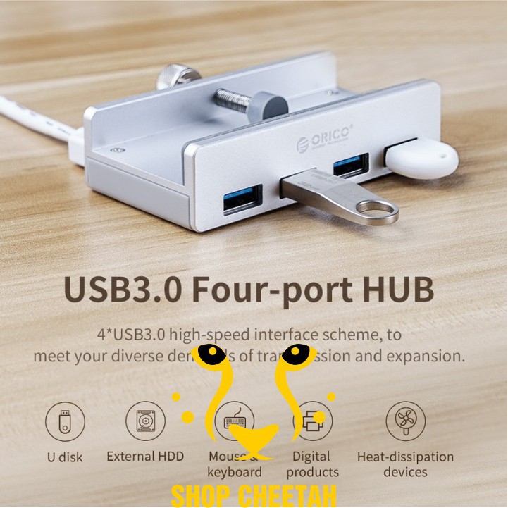 Bộ chia 4 cổng USB 3.0 – Hub Orico MH4PU – Chính Hãng – Bảo hành 12 tháng – USB3.0 Four – Port Hub