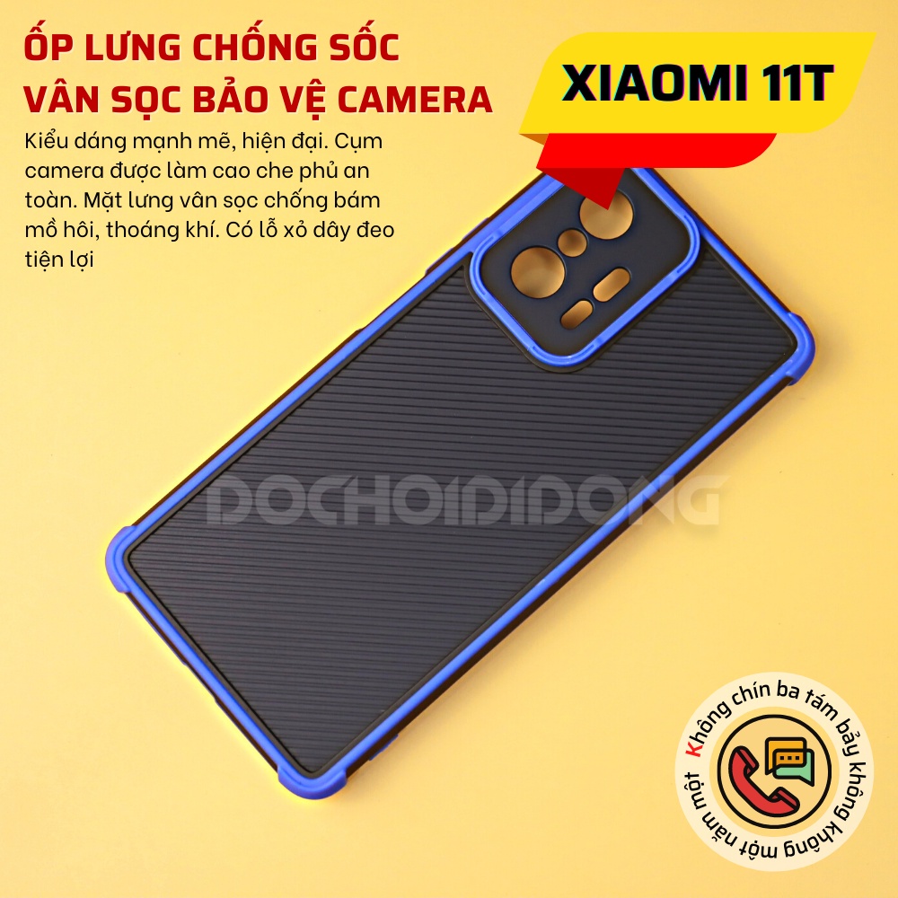 Ốp lưng Xiaomi Mi 11T vân sọc bảo vệ camera