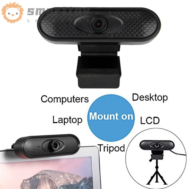 1080P HD Webcam Built-in Noise Rduction Microphone USB Computer Camera for PC Laptops