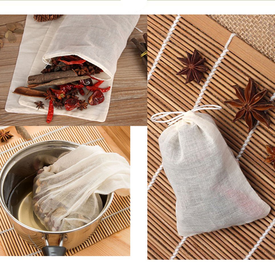 Soup bag Paper Empty Draw String Teabags Herb Tea Bag Pouch Loose Pouch