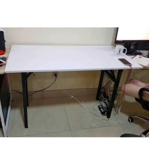 Bàn làm việc gấp gọn khung sắt, bàn học đa năng hiện đại phù hợp mọi bàn- GM61