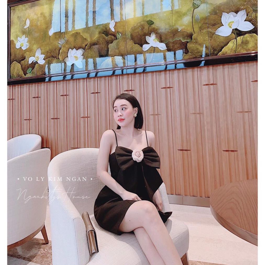 Váy Nữ ,Đầm Hai Dây Cài Hoa Ngực Đẹp Xuất Săc | BigBuy360 - bigbuy360.vn