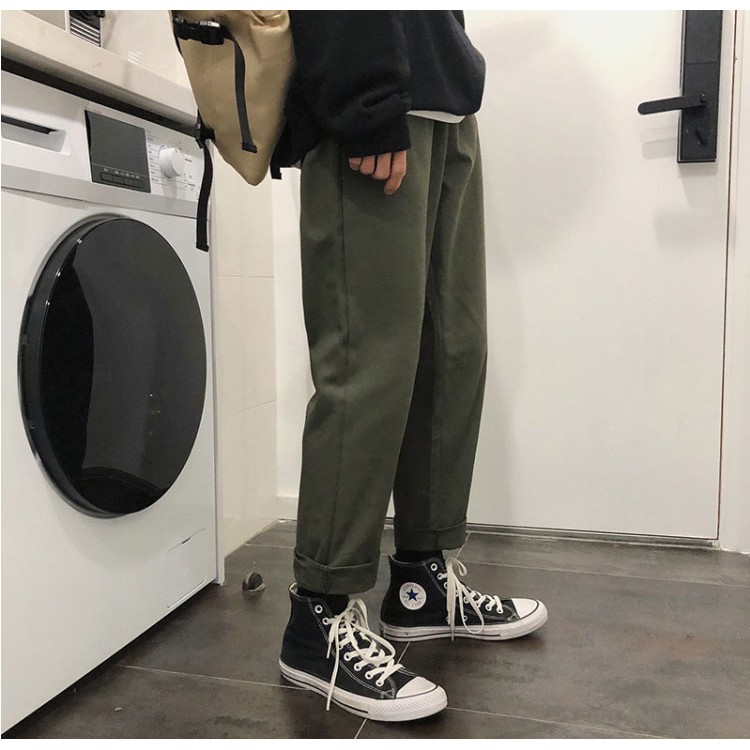 Quần Baggy Nam Basic Chất Kaki Mềm Trơn Màu Phong Cách Trẻ Trung Thời Trang MixxStore QUAN NAM 060V1