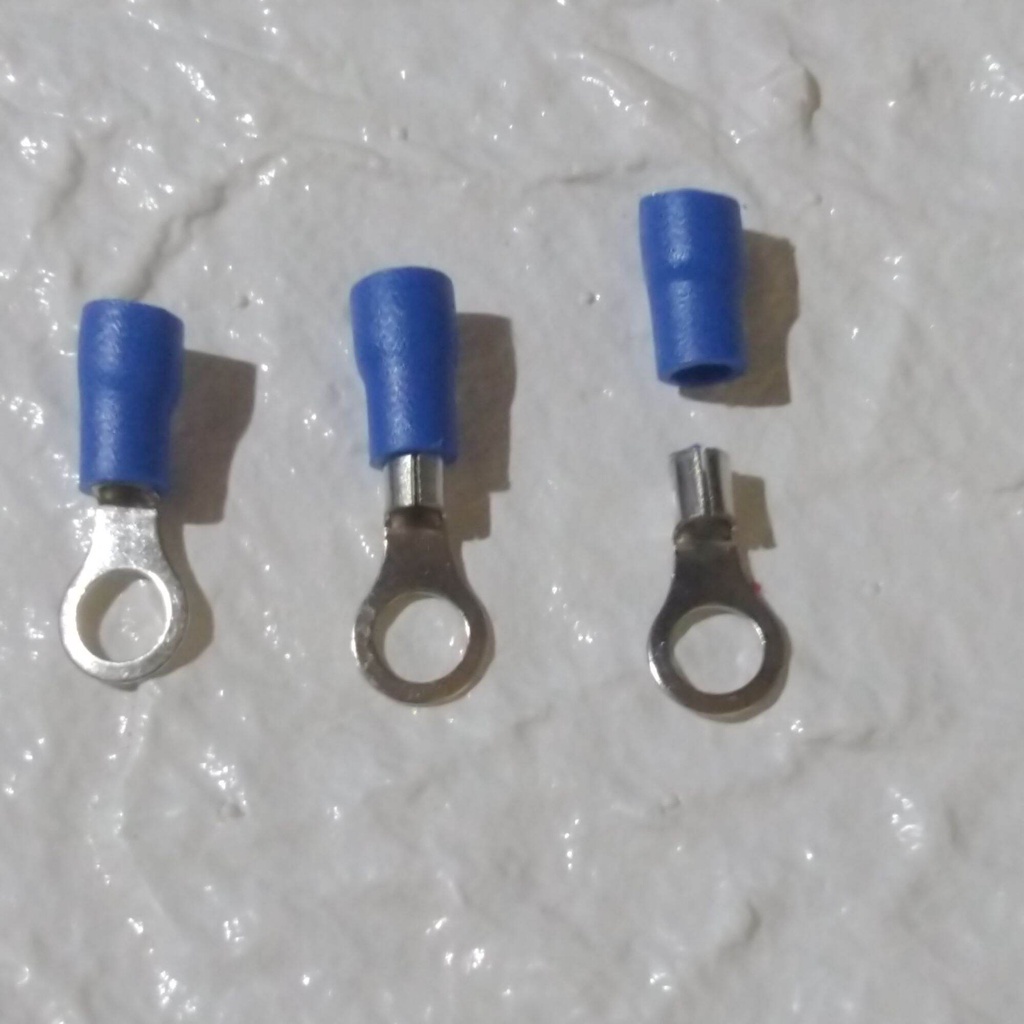 100 đầu cos đồng thau tròn 4mm