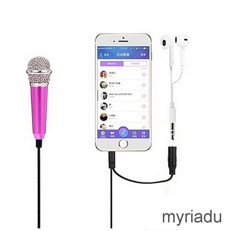 Micro Hát Karaoke Mini Cho Điện Thoại Máy Tính