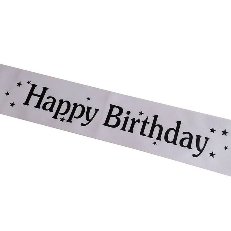 Băng đeo vai hình ngôi sao màu vàng hồng lấp lánh dùng trang trí tiệc sinh nhật