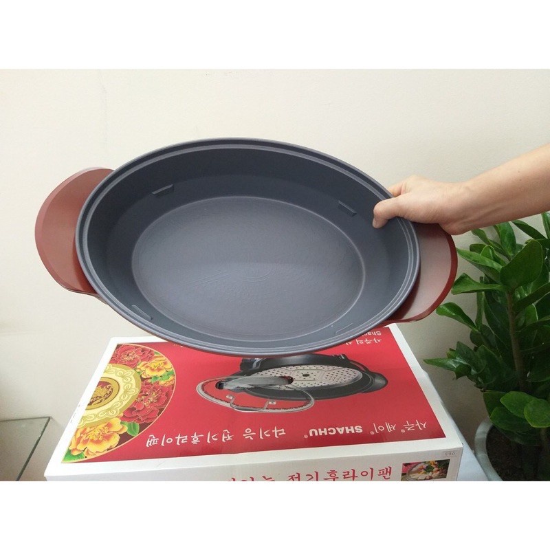 Chảo lẩu điện siêu bền chảo cá Sachu CS E Hàn Quốc Bảo Hành 12 Tháng