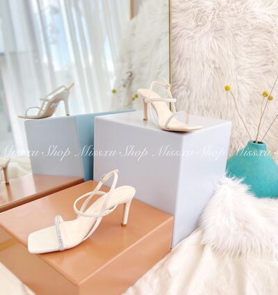 Giày sandal nữ dây mảnh đính đá 7cm thời trang MYSS - SD125