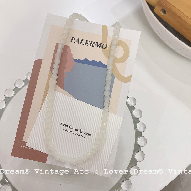 Vòng Cổ Chuỗi Hạt Trong Suốt Phong Cách Hàn Quốc 19A1261