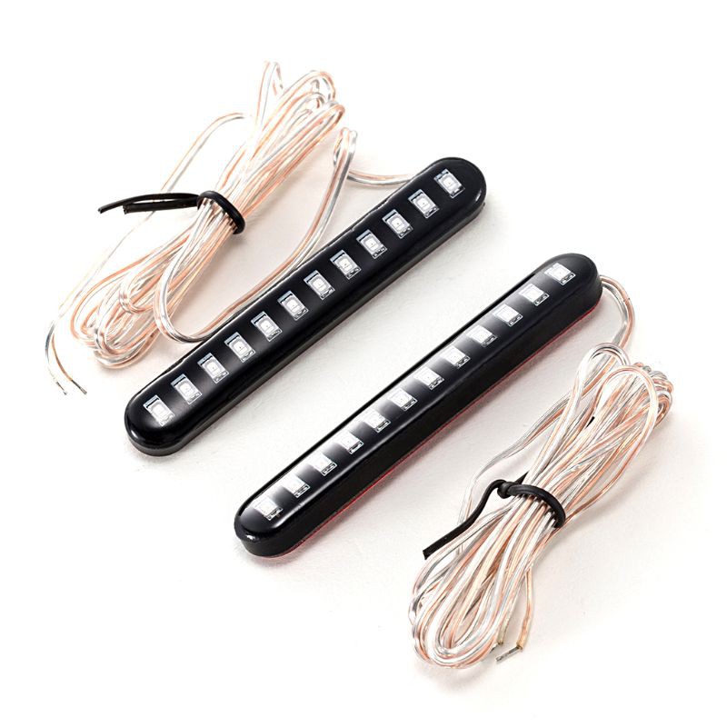 Set 2 đèn LED tín hiệu 12 hạt chống thấm nước gắn đuôi xe máy