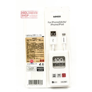Cáp sạc IPHONE - ANDROID 1m thương hiệu MINISO